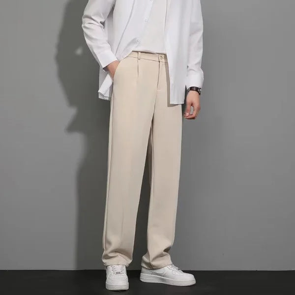 Pantalón de Pierna Amplia para Hombre con Cordón