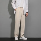 Pantalón de Pierna Amplia para Hombre con Cordón