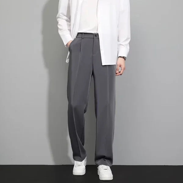 Pantalón de Pierna Amplia para Hombre con Cordón