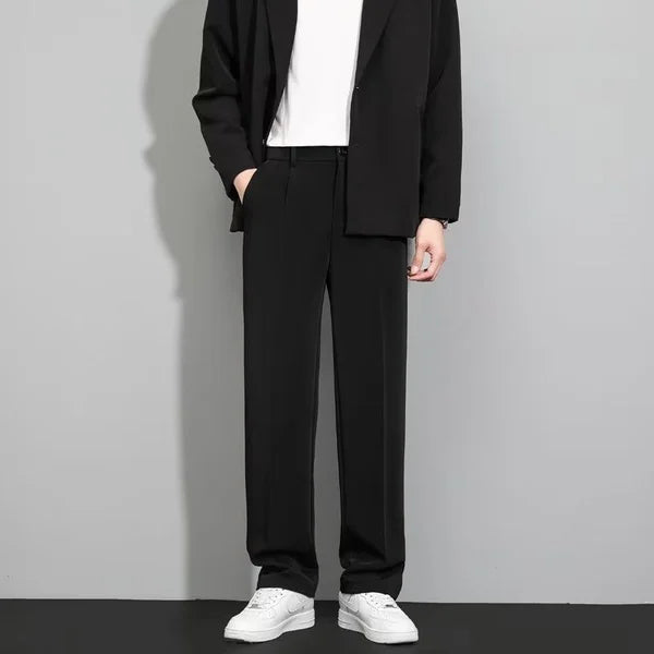 Pantalón de Pierna Amplia para Hombre con Cordón