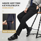 Pantalón de Vestir Elástico para Hombre Corte Clásico