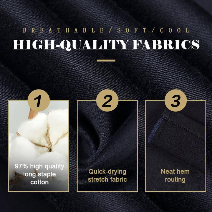 Pantalón de Vestir Elástico para Hombre Corte Clásico