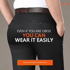 Pantalón de Vestir Elástico para Hombre Corte Clásico