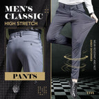 Pantalón de Vestir Elástico para Hombre Corte Clásico