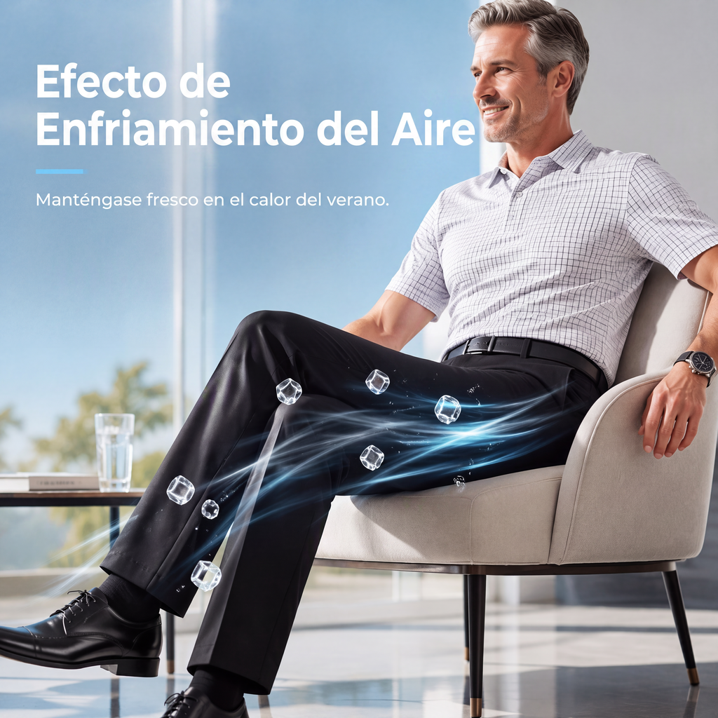 Pantalón de Vestir de Seda Fría para Hombre