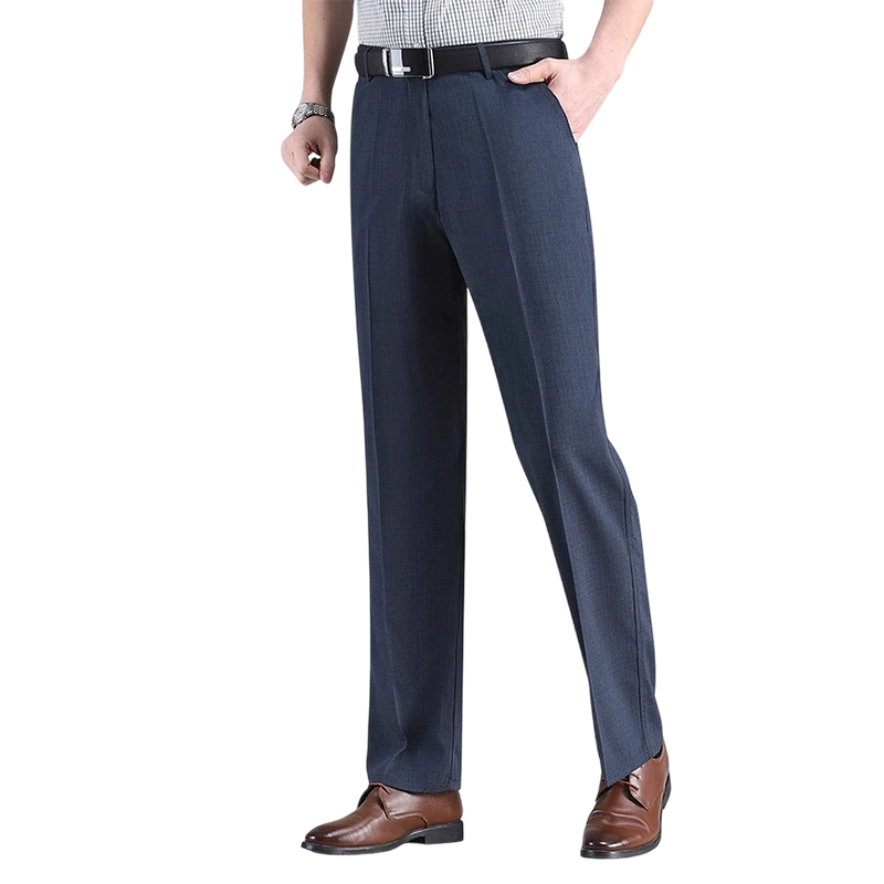 Pantalón de Vestir de Seda Fría para Hombre