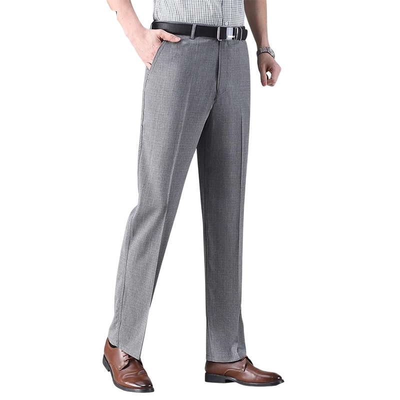 Pantalón de Vestir de Seda Fría para Hombre