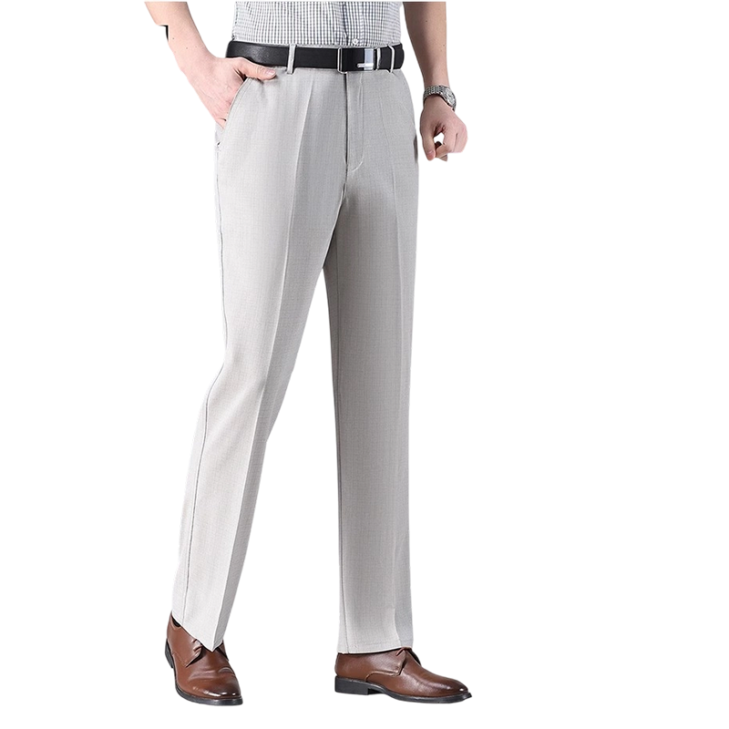 Pantalón de Vestir de Seda Fría para Hombre