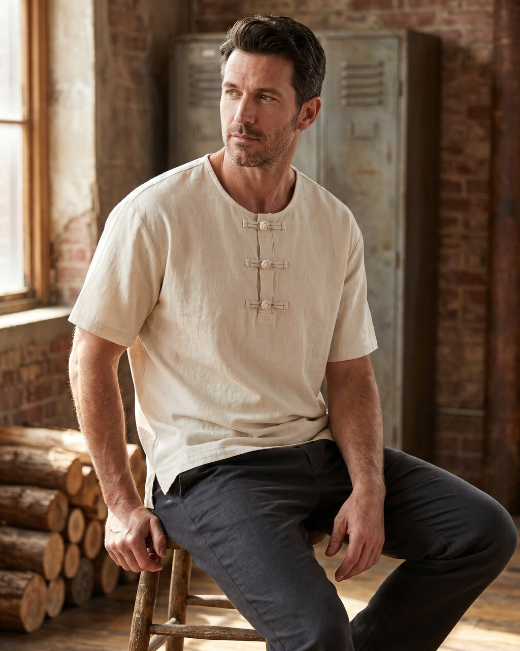 Paolo Cotton Linen T-Shirt