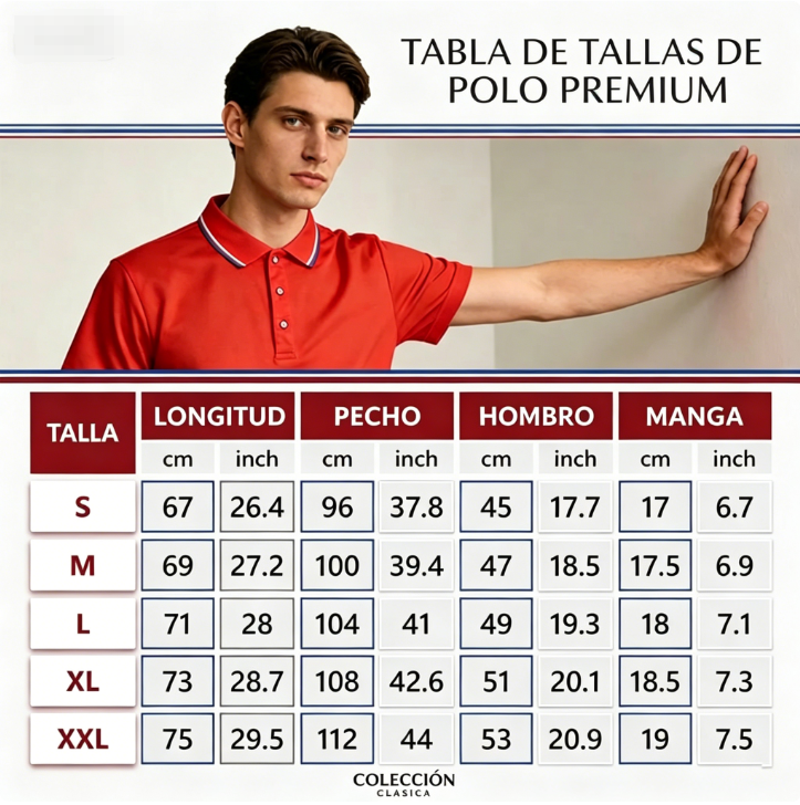 Paquete de Polos para Hombre Sin Arrugas 4 o 6 Piezas