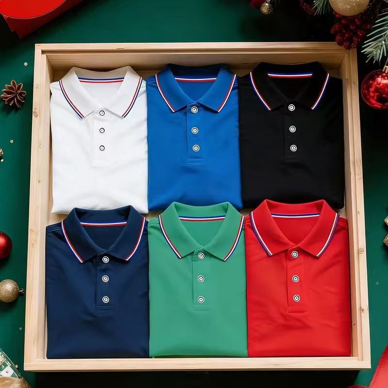 Paquete de Polos para Hombre Sin Arrugas 4 o 6 Piezas