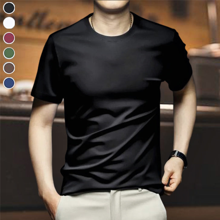 Playera Cuello Redondo de Algodón Mercerizado para Hombre