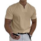 Playera Cuello V Holgada para Hombre Manga Corta