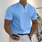 Playera Cuello V Holgada para Hombre Manga Corta