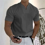 Playera Cuello V Holgada para Hombre Manga Corta