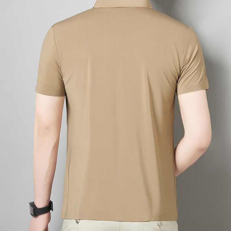 Playera Cuello V de Seda Fría para Hombre