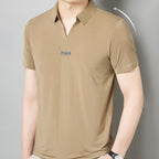 Playera Cuello V de Seda Fría para Hombre