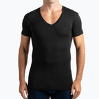 Playera Cuello V Slim Fit para Hombre con Collar de Regalo