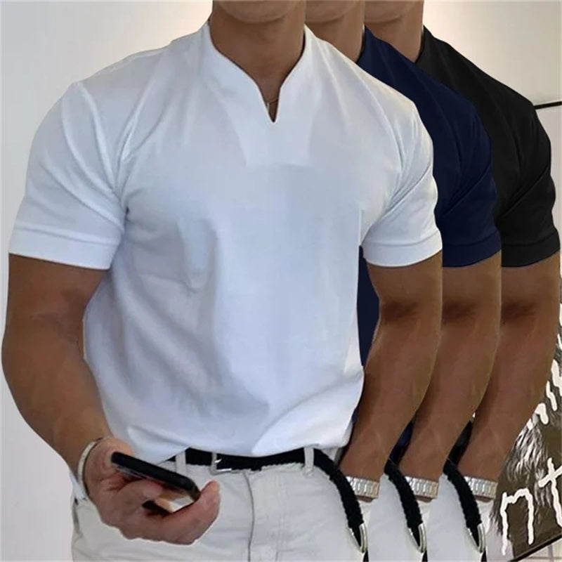 Playera Deportiva Cuello V para Hombre