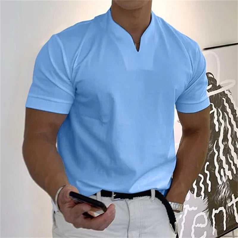 Playera Deportiva Cuello V para Hombre