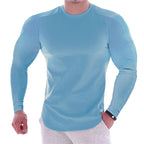 Playera Deportiva Manga Larga Slim Fit para Hombre