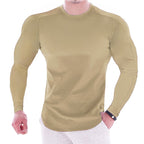 Playera Deportiva Manga Larga Slim Fit para Hombre