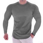 Playera Deportiva Manga Larga Slim Fit para Hombre