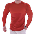 Playera Deportiva Manga Larga Slim Fit para Hombre