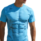 Playera con Estampado 3D de Músculos para Hombre