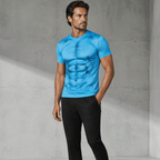 Playera con Estampado 3D de Músculos para Hombre