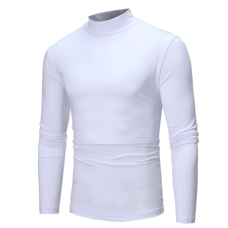 Playera Térmica de Cuello Alto para Hombre Algodón