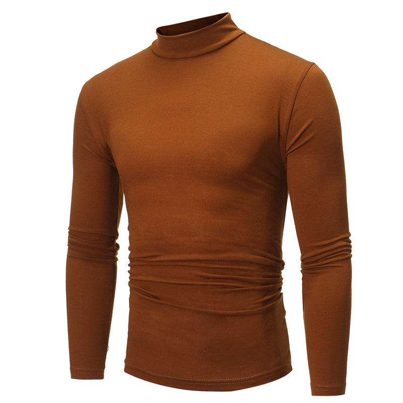 Playera Térmica de Cuello Alto para Hombre Algodón