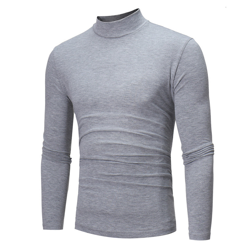 Playera Térmica de Cuello Alto para Hombre Algodón