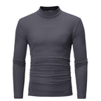 Playera Térmica de Cuello Alto para Hombre Algodón
