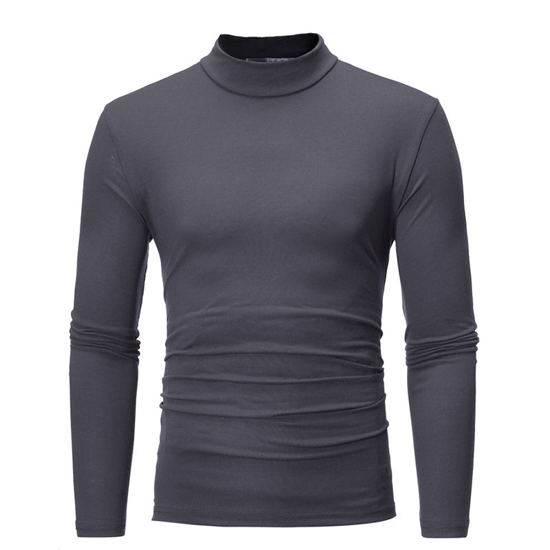 Playera Térmica de Cuello Alto para Hombre Algodón