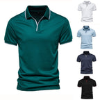 Polo Cuello V Slim Fit para Hombre Tela Waffle