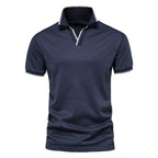 Polo Cuello V Slim Fit para Hombre Tela Waffle