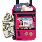 Porta Pasaporte de Cuello con Bloqueo RFID