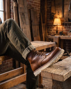 Raimondo Ankle Leather Moc-Toe Boot