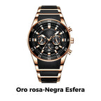 Reloj de Cuarzo para Hombre Multifunción Acero