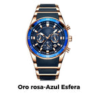 Reloj de Cuarzo para Hombre Multifunción Acero