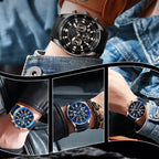 Reloj de Cuarzo para Hombre Multifunción Acero