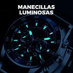Reloj de Cuarzo para Hombre Multifunción Acero