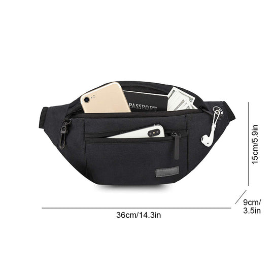 Riñonera Grande para Hombre Tipo Bandolera