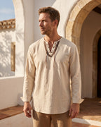 Romano Cotton Blend Linen Shirt