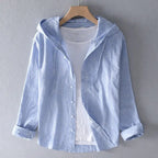 Elan Linen Hoodie Shirt