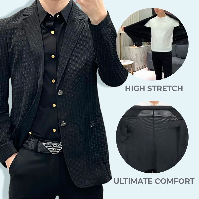 Saco Blazer Slim Fit Elástico para Hombre Ultraligero