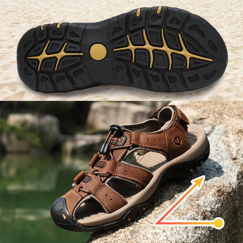 Sandalias Cerradas de Playa para Hombre con Velcro