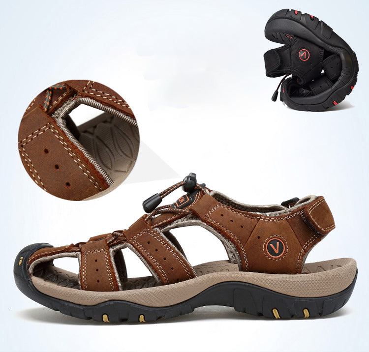 Sandalias Cerradas de Playa para Hombre con Velcro