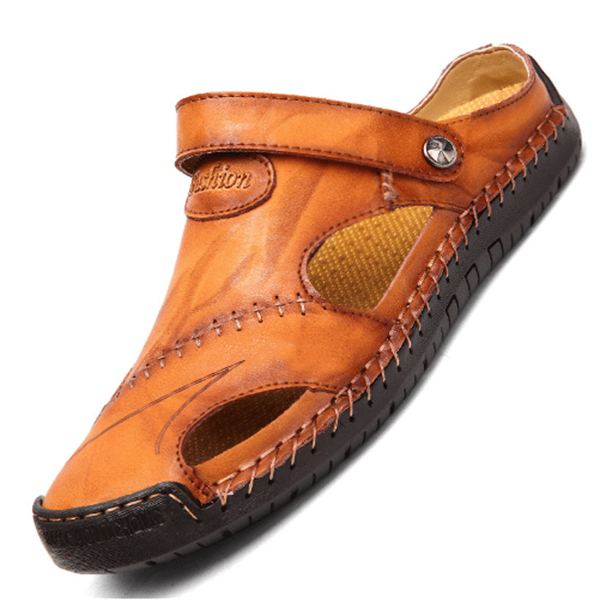 Sandalias de Piel Hechas a Mano para Hombre